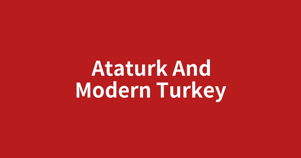 トルコ国旗を背景にしたアタテュルクの肖像、近代化改革の象徴