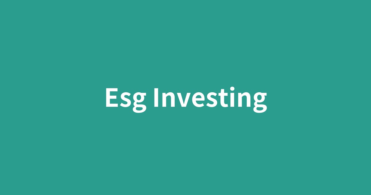 ESG投資の概念図。地球と社会と企業統治のアイコン。