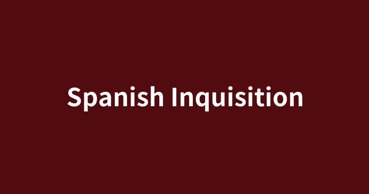 スペイン異端審問、宗教裁判の厳粛で暗い法廷の様子